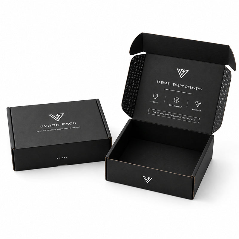 Custom Black Mailer Boxes