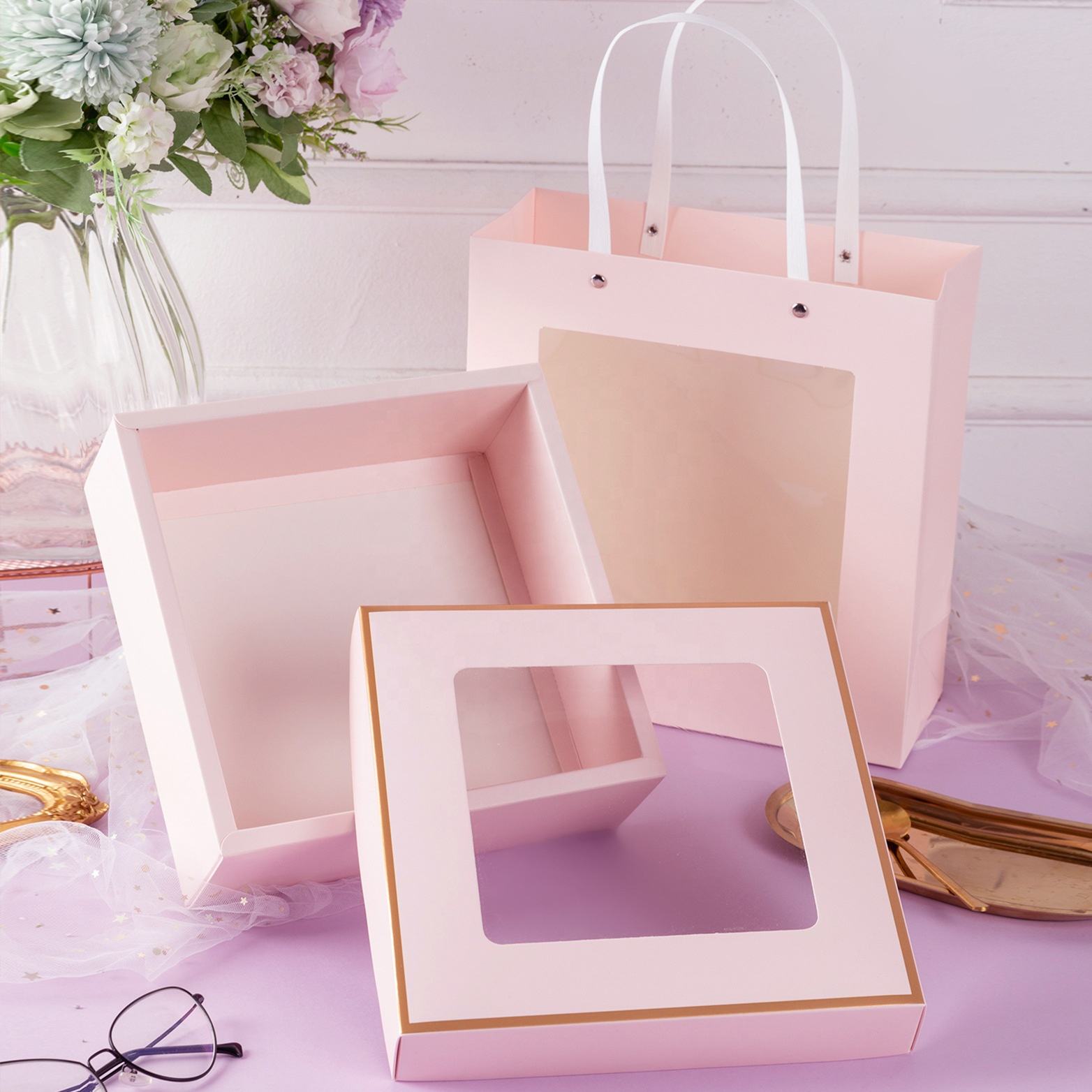 Custom printed boxes with window wholesale Secondary image