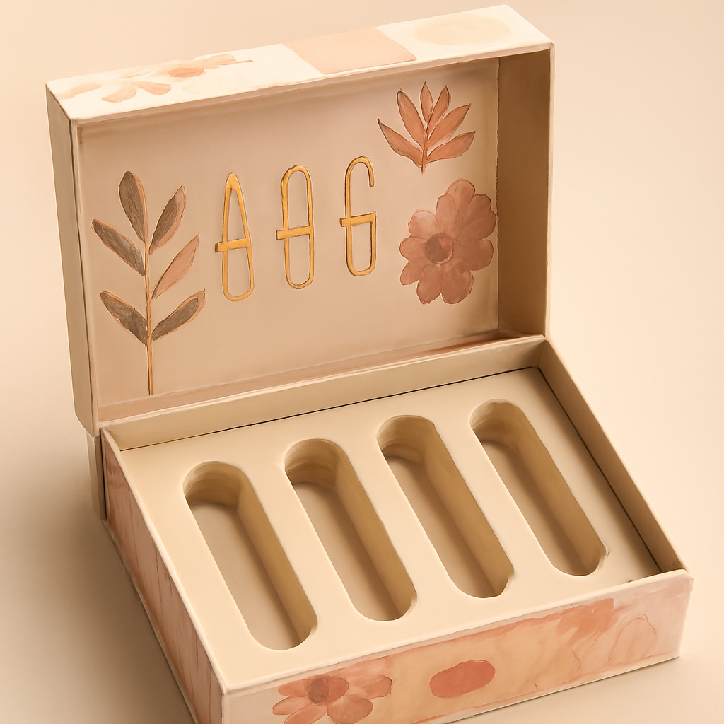 Magnetic lipstick box packaging