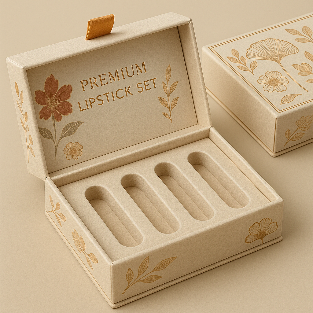 Magnetic lipstick box packaging