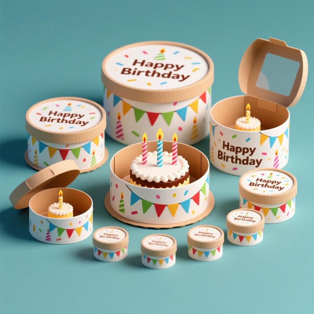 Custom cake boxes with logo