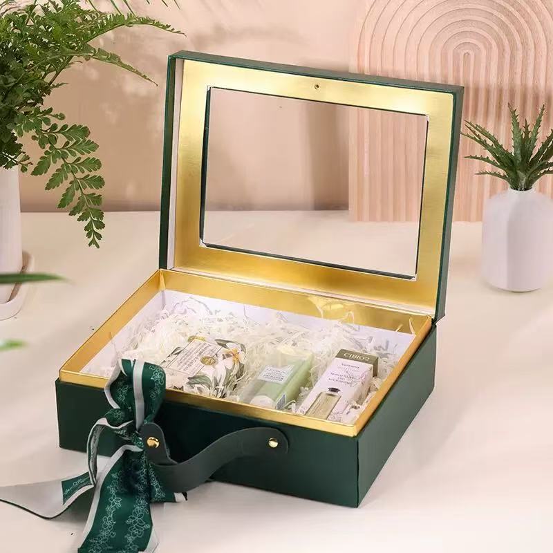 Custom printed boxes with window wholesale