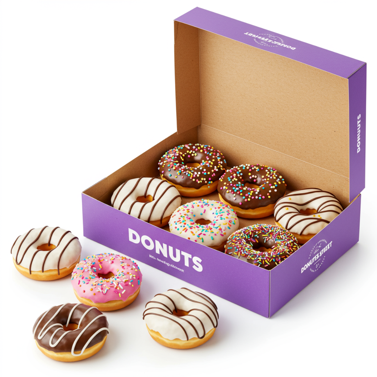 Recyclable Doughnut Boxes Wholesale Secondary image