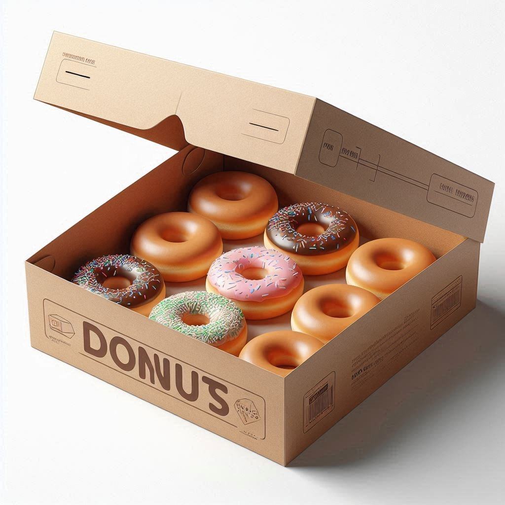Cajas para empaquetar donas