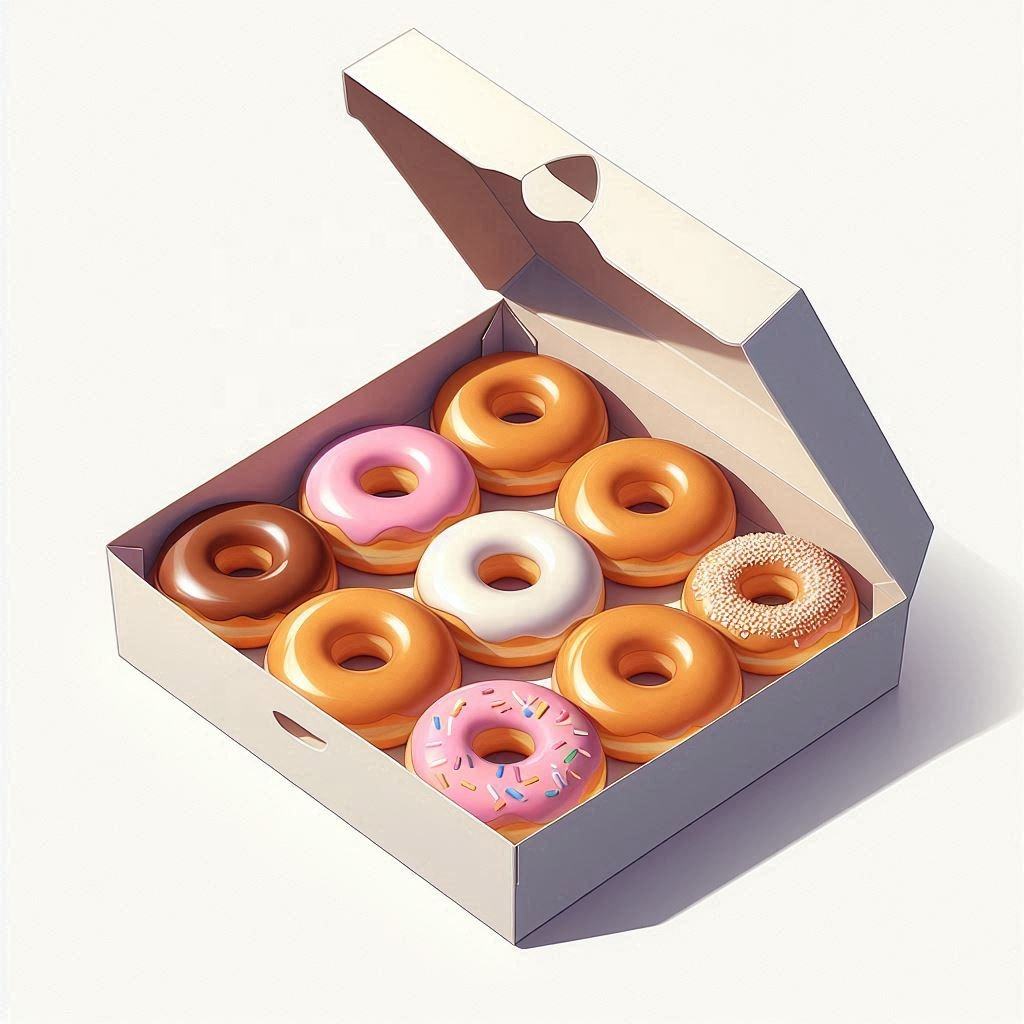 Cajas para empaquetar donas