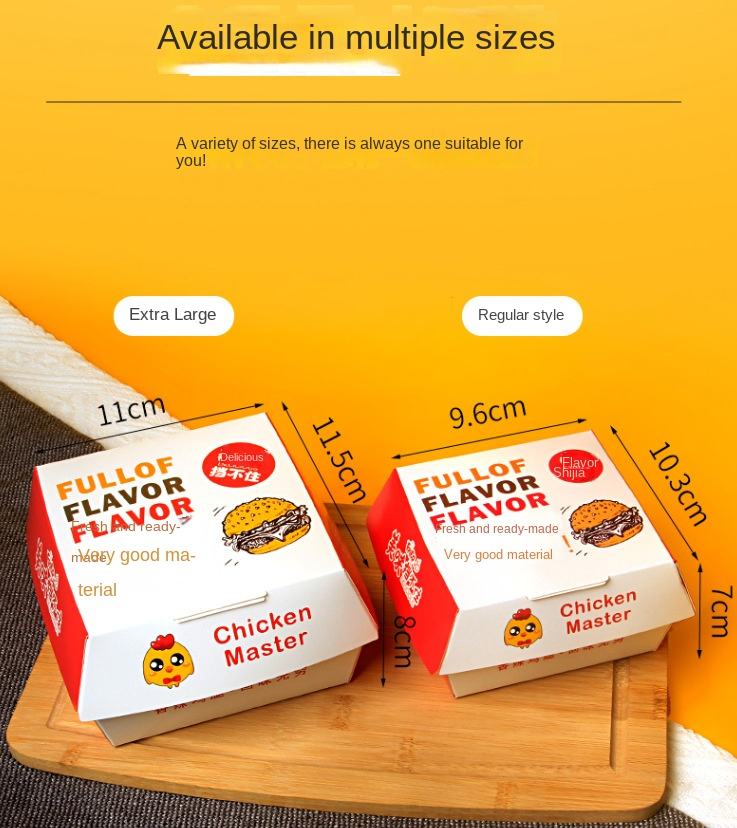 Hamburger boxes & burger trays