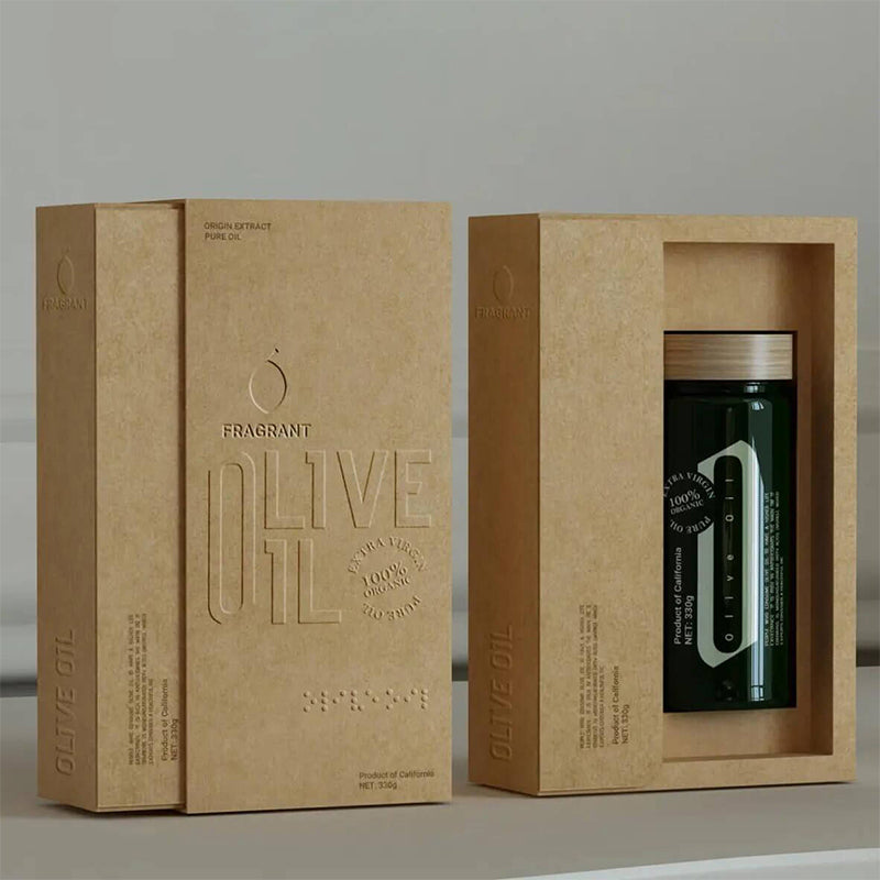 Kraft Paper Drawer Olive oil Box Main image