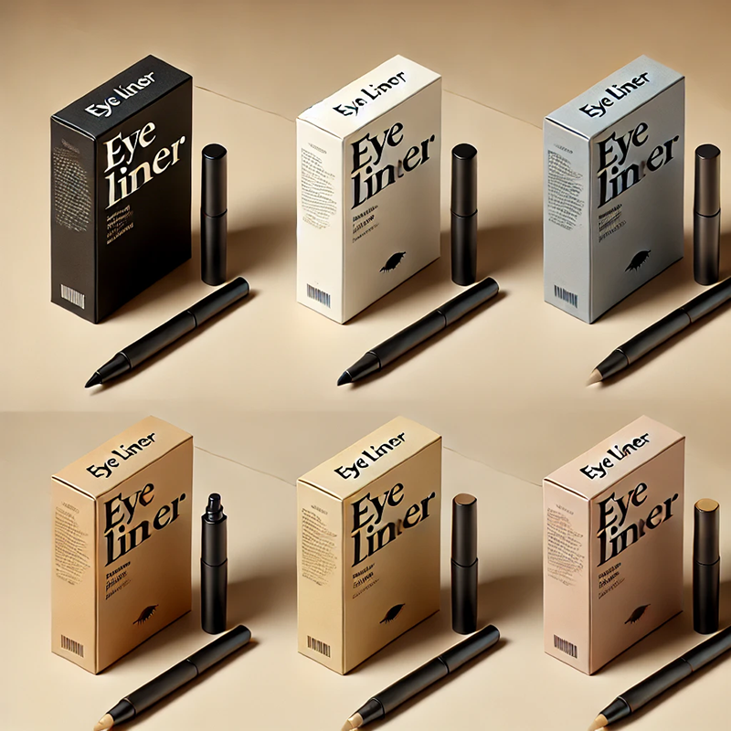 Cardboard eyeliner boxes