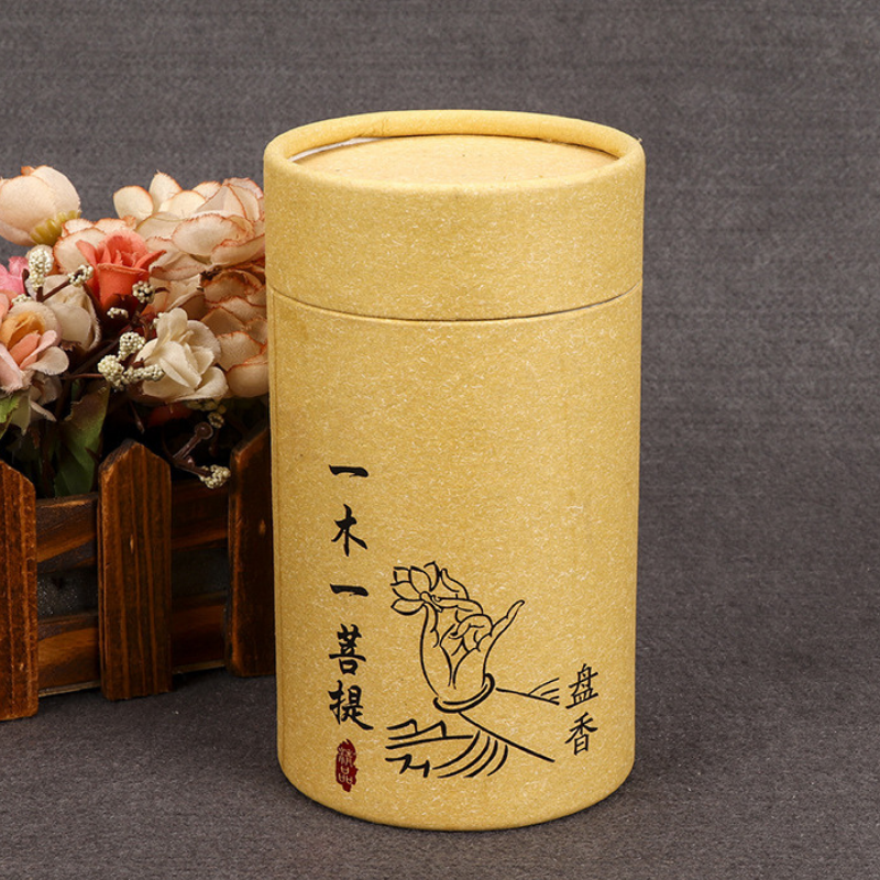 Custom kraft tube boxes with logo Secondary image