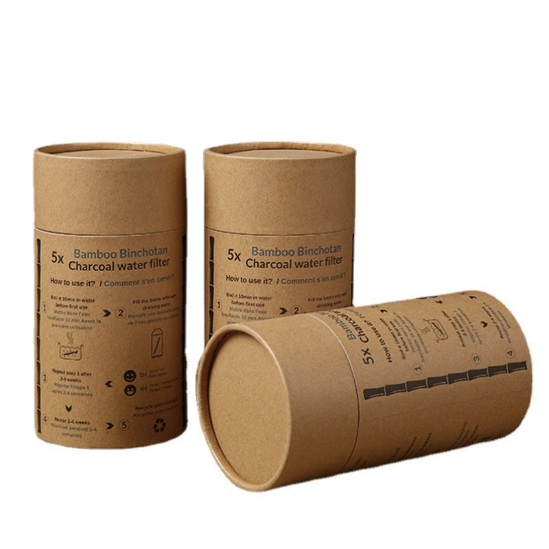 Custom printed kraft tube boxes