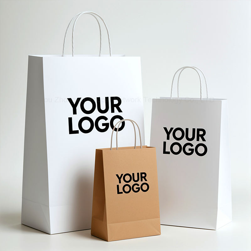 Custom paper bags with handles Secondary image