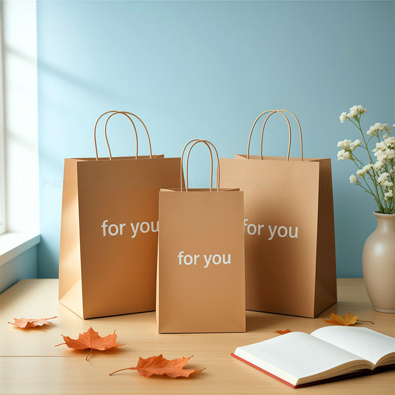 Custom paper bags with handles Main image